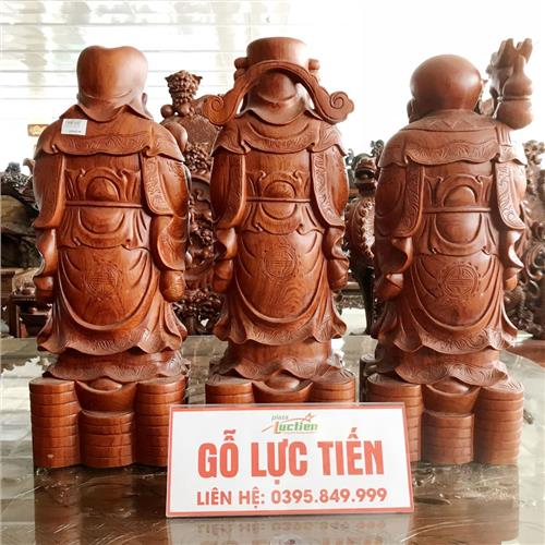 Bộ tam đa Phúc Lộc Thọ gỗ Hương Đá