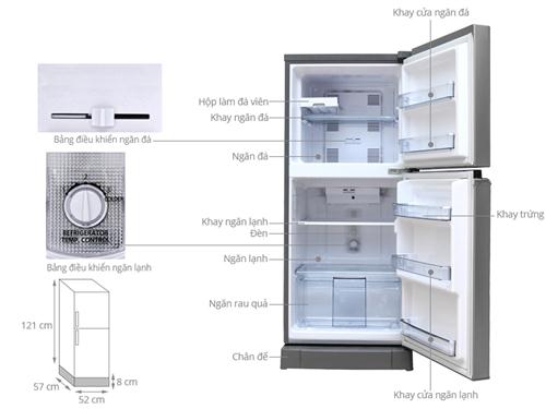 Tủ lạnh Panasonic 152 lít NR-BA178PSVN